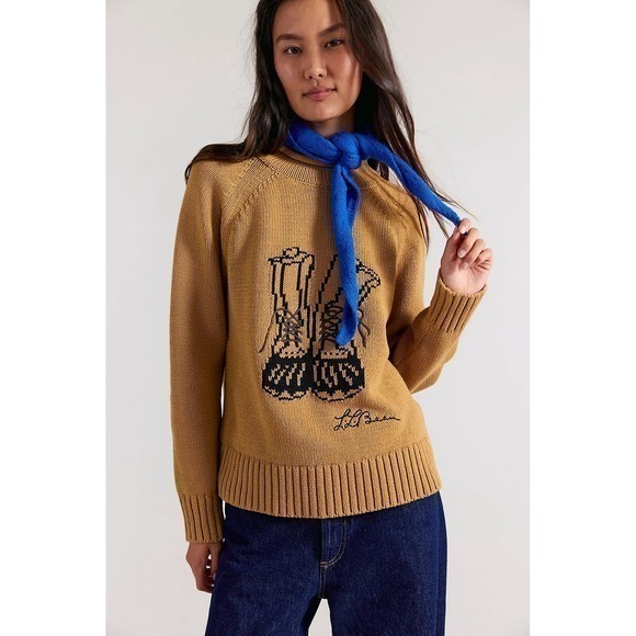 L.L. Bean Sweaters - NWT!! FREE PEOPLE x L.L. BEAN Cotton Rollneck Sweater Hiking Boots Large